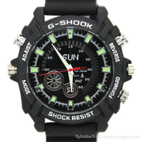 Covert HD Watch Camera, 4GB Internal Memory, AVI Video File Format, 1920*1080P